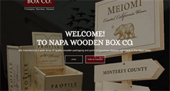 Desktop Screenshot of napawoodenbox.com